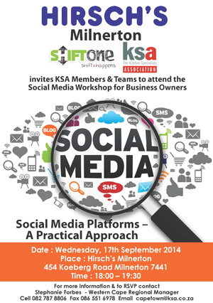 Social media Workshop for KSA members